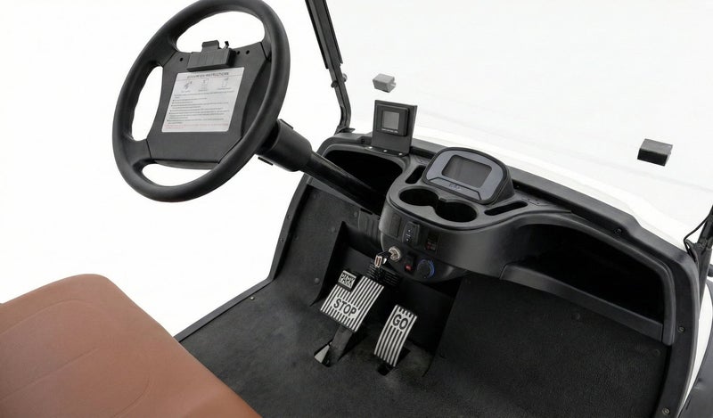 EPIC 2+Short Cargo Non-Lifted Electric Golf Cart with Lithium Battery 105Ah & Standard Tires  | Utility LSEV (Golden) - Image 5